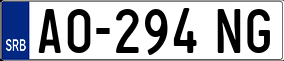Trailer License Plate